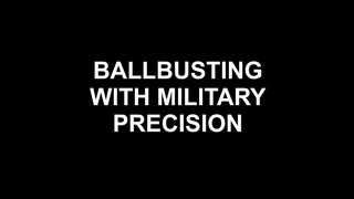 DirtyDommes - Liza - Ballbusting With Military Precision