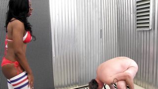 GoddessMax - Sexy White Ballbusting Socks