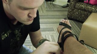 Monica Martin Foot Worship & Gag 1