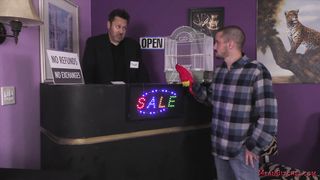 the boss Sofia Rose dominates her slave fluffy