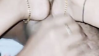 Indian mistress footjob