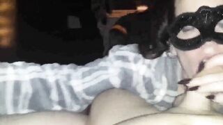 Hot girl sucking two cocks