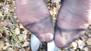 Sperma auf Deutsch Nylon Sohlen MILF 2