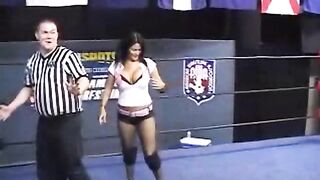 Barefoot wrestling apirl hunter