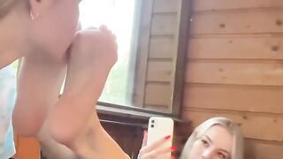 blonde mistress with sock worship