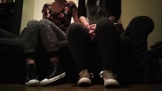 Two converse lick and clean