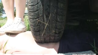 white converse lick and trample