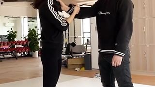 Asian self defense martial arts throw