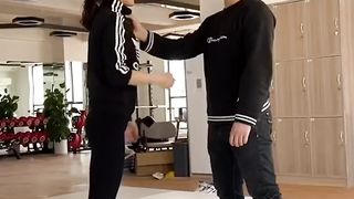 Asian self defense martial arts throw