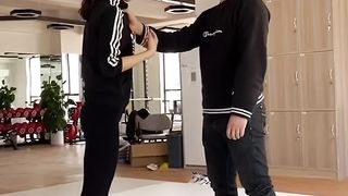 Asian self defense martial arts throw