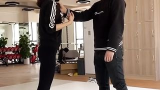 Asian self defense martial arts throw