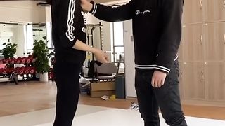 Asian self defense martial arts throw