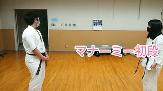 Blind folded karate mixed fight challenge