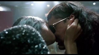 Martial arts mixed fight in black dress