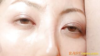 Japanese MILF Licks and Sucks Cock