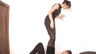 Face trample in boots