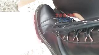 Mistress humiliating her dog in public