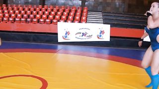 She womanhandles smaller guy 25