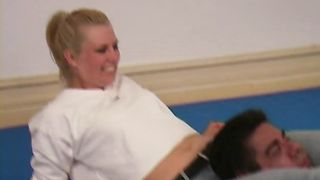 Submission wrestling in jeans