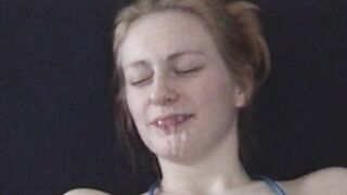 Natascha mouth fuck and facial