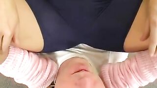 Facesitting blue short