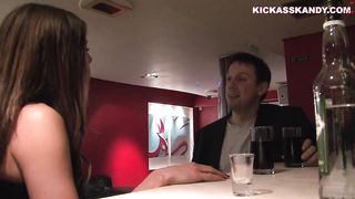 Girl in Leather Beats Guys