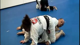 Tiny Wife Grapples Husband