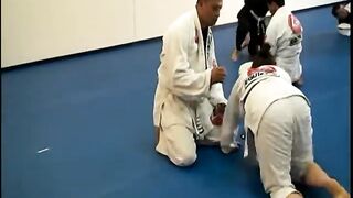 Tiny Wife Grapples Husband