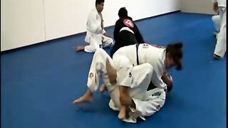 Tiny Wife Grapples Husband