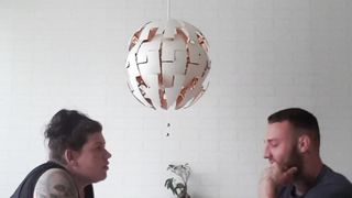 Husband vs wife armwrestling