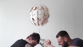 Husband vs wife armwrestling