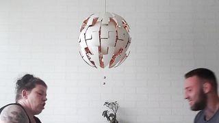 Husband vs wife armwrestling