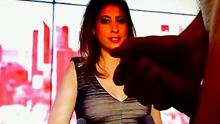 Cum Tribute - Léa Salamé arrosé par un patriote français [Flokossama]