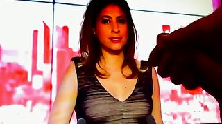 Cum Tribute - Léa Salamé arrosé par un patriote français [Flokossama]