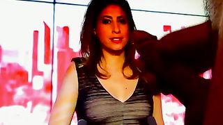 Cum Tribute - Léa Salamé arrosé par un patriote français [Flokossama]