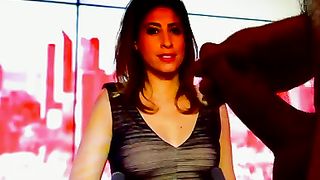 Cum Tribute - Léa Salamé arrosé par un patriote français [Flokossama]