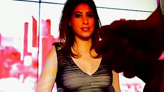 Cum Tribute - Léa Salamé arrosé par un patriote français [Flokossama]