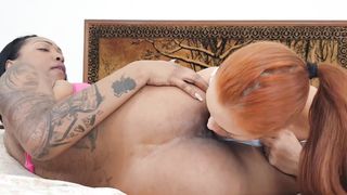 Intense Lesbian Ass Worship