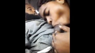 Gettin sum head infront her grandmom house... 2