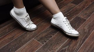 Mistress show shoes and dirty stinky socks feet soles and pantyhose tights