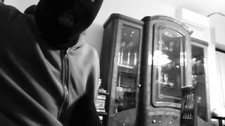 Me in pantyhose teasing my friend with foot fetish