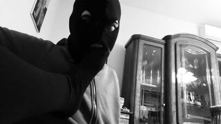 Me in pantyhose teasing my friend with foot fetish