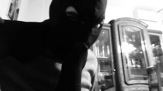 Me in pantyhose teasing my friend with foot fetish