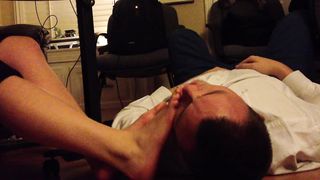 Cleaning ballet flats and feet as she ignores me and plays Minecraft part 2