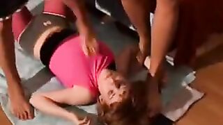 Old throat trampling video