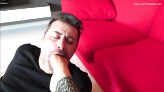 Dominant foot gagging