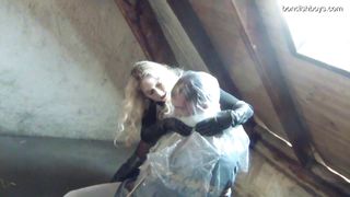 She ties him to a chair and gags him in the attic 42