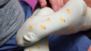 Sexy feet soles in nylon tights pantyhose dress socks foot fetish