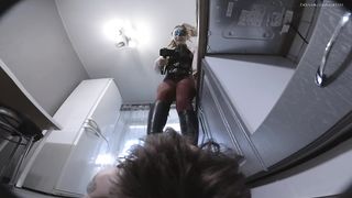 Slave under my feet I'm tormenting his body!Trampling Spitting