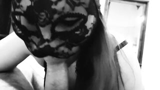 Good kitty sucks a big cock